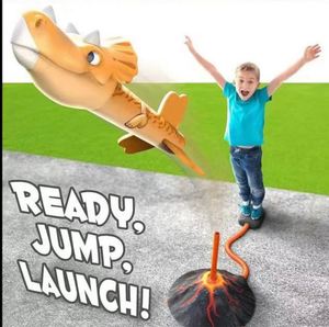 Meilleur vendeur : Lanceur de fusées dinosaure pour enfants avec 4 fusées, portée jusqu'à 30 mètres - Product Image 6