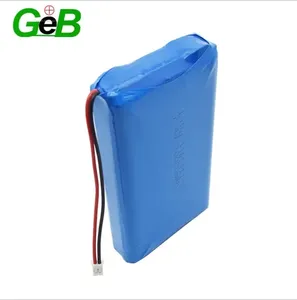 Batterie GEB Lipo 1260100, 7.4V, 10000mAh, 2S1P, batterie Rechargeable au Lithium polymère, pour Instrument UPS, équipement médical