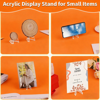 Supports personnalisés en acrylique transparent pour photos, présentoirs de cartes de 2,2 pouces de hauteur pour pièces de défi, cartes gradées et cartes de sport à échanger