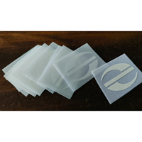 Étiquettes de vêtements personnalisées avec logo en flocage 3D, flocage doux, thermocollantes, en vinyle