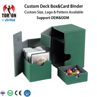 Cartes à Jouer Personnalisées Torson 100+ en Cuir PU Écologique Recyclable et Durable, Coins Carrés, Protection Ultime pour Cartes de Jeu