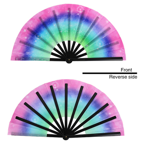 Ventiladores Plegables de Mano con Luz UV Brillante de 13 Pulgadas (33 cm) para Baile en Línea, Diseño Único y Portátil - Product Image 3