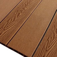 Plancher composite WPC pour extérieur, populaire en Europe, avec design graphique 3D à grain de bois, pour manoir et jardin
