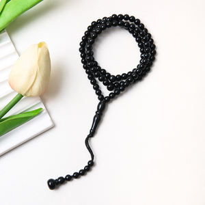 99 cuentas de ámbar Mala Tasbih listo para enviar cuentas de oración islámicas rosarios clásicos para la mezquita Alá - Product Image 6