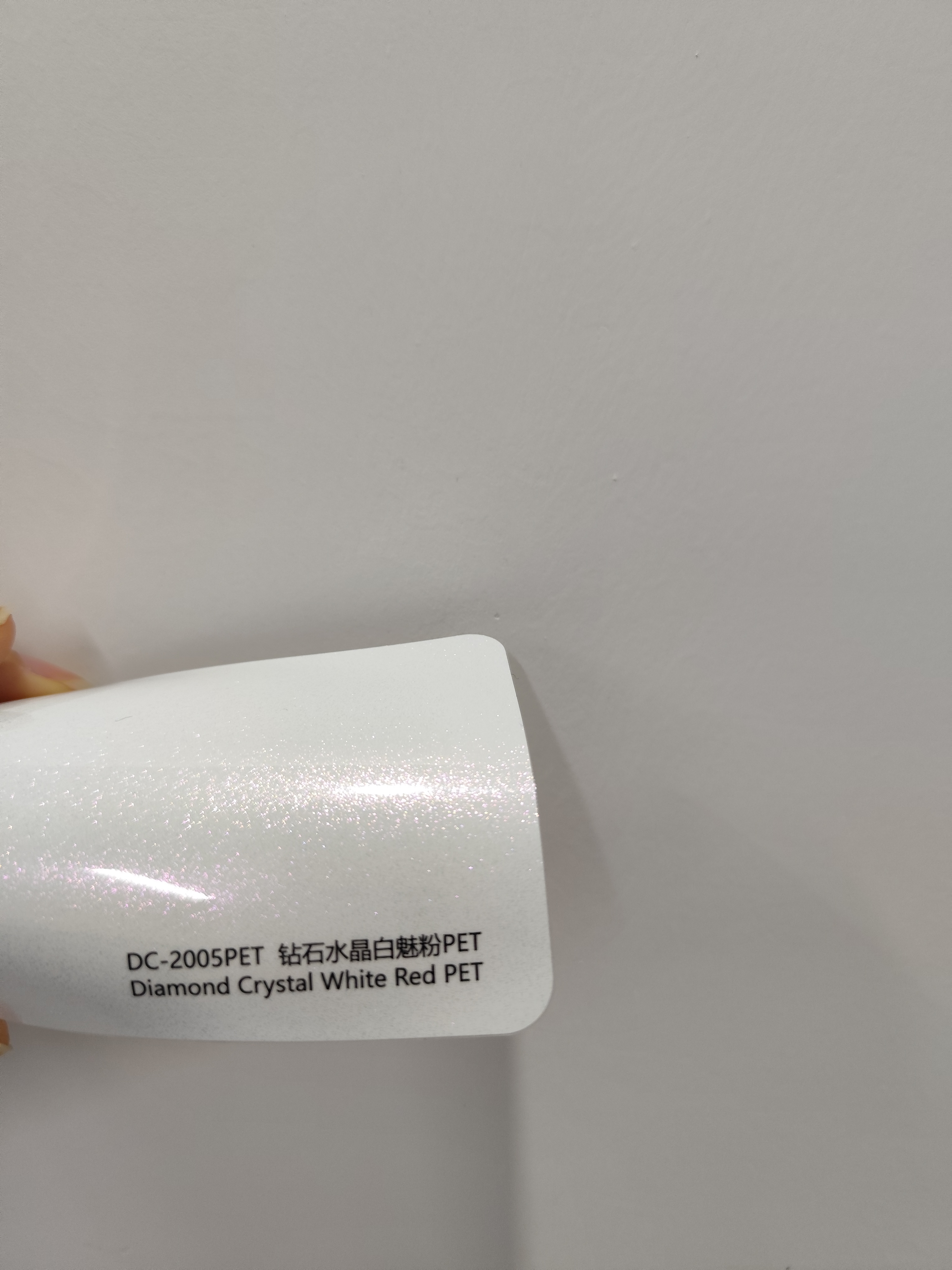 PET Diamond Crystal White Red