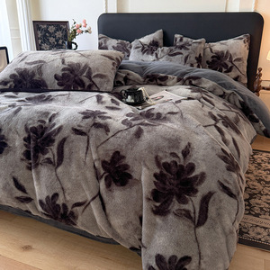 <span class=keywords><strong>Set</strong></span> di Biancheria da Letto Aoyatex con Stampa Leopardata, <span class=keywords><strong>Copripiumino</strong></span> in Velluto <span class=keywords><strong>Flanella</strong></span> Bianco e Nero Personalizzato - Product Image 6