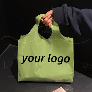 Sac <span class=keywords><strong>en</strong></span> plastique pour cadeaux avec poignée résistante, imprimé avec un logo personnalisé, pour les achats <span class=keywords><strong>en</strong></span> <span class=keywords><strong>ligne</strong></span> - Product Image 5
