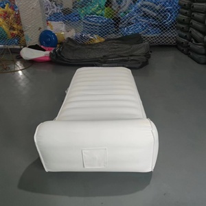 Sillón Inflable de Lujo para Piscina con Rayas Color Marfil/Lino, Colchones de Aire, Tumbona Inflable - Product Image 4