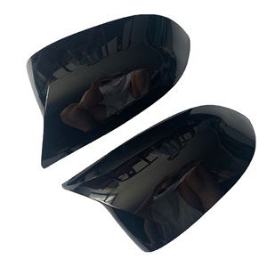   Coque de rétroviseur style corne de taureau X3 X4 X5 X6 G01 G02 G05, noir brillant, ensemble complet en ABS - Product Image 1