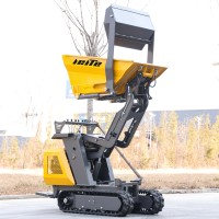 LEITE Mini-Raupendumper mit Motor, vollhydraulischem System, 500 kg Tragfähigkeit, Landwirtschaft, Gummiketten