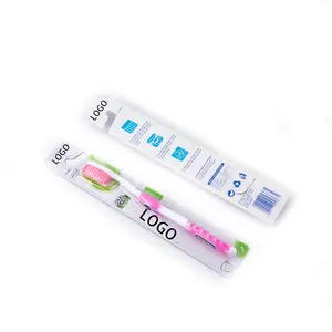 Dropship toptan diş fırçası yumuşak kıl logo ile çin'de yapılan özel diş fırçaları