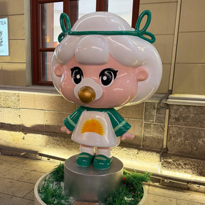 Fiberglass Cartoon Sculpture Figure Outdoor Floor Mount <b>Large</b> Decorative <b>Ornament</b> - Product Image 5