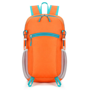 Wholesale <b>Light</b> <b>Weight</b> Polyester Foldable <b>Backpack</b> Zipper Closure Air Cushion Straps Water-Resistant Bag for Men Women Outdoor - Product Image 2