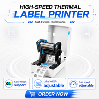 Printer Label Transfer Termal Langsung dari Pabrik untuk Elektronik, Pelat Nama Medis, Barcode, Tahan Panas, Anti Sobek