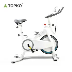 Vélo de spinning électrique motorisé de fitness à usage domestique commercial bon marché TOPKO sport vélo de spinning professionnel