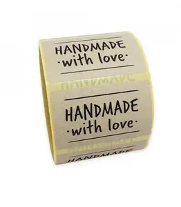 Etiqueta adhesiva de tela autoadhesiva hecha a mano Etiqueta retráctil de <span class=keywords><strong>material</strong></span> PET - Product Image 1