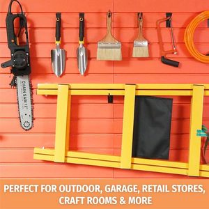 5.2 slatwall <b>hooks</b> 4"/6"/8" 30PC Black Vietnam Origin <b>Hooks</b> & Rails <b>Pegboard</b> Mounted Industrial 30lb weight capacity - Product Image 1