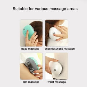 Brosse de massage du cuir chevelu électrique portable mini rechargeable USB en silicone avec logo personnalisé - Product Image 3