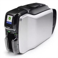 Imprimante de cartes plastiques recto-verso ZC300 300 dpi avec interface USB en stock et garantie de 2 ans pour cartes d'employé et de sécurité sociale