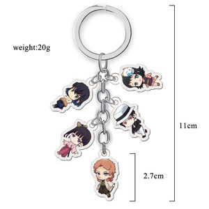 Llavero Acrílico Popular de Suicide <span class=keywords><strong>Squad</strong></span> y Demon Slayer, Múltiples Colgantes Transparentes, Anime Japonés, Cazador de Demonios, Set 5 en 1 - Product Image 5