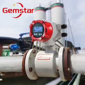 Débitmètre électromagnétique intelligent numérique à impulsions RS485 4-20mA pour l'industrie chimique, revêtement PTFE, acier inoxydable SS316L, résistant aux acides et aux alcalis, à bride - Product Image 4