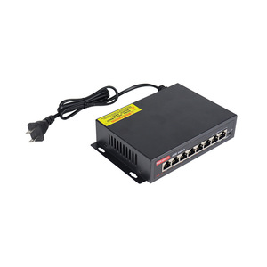 LingShi 8 Port PoE <b>Switch</b> 100Mbps 6+2 Ports Built In 52V Power Supply For <b>Network</b> Monitoring And Wireless Ap - Product Image 1