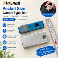 Allumeur laser portable de poche 40W ou 80W, rechargeable, compact, outil d'allumage laser manuel pour une portée de 1 à 2 mètres, utilisation en extérieur