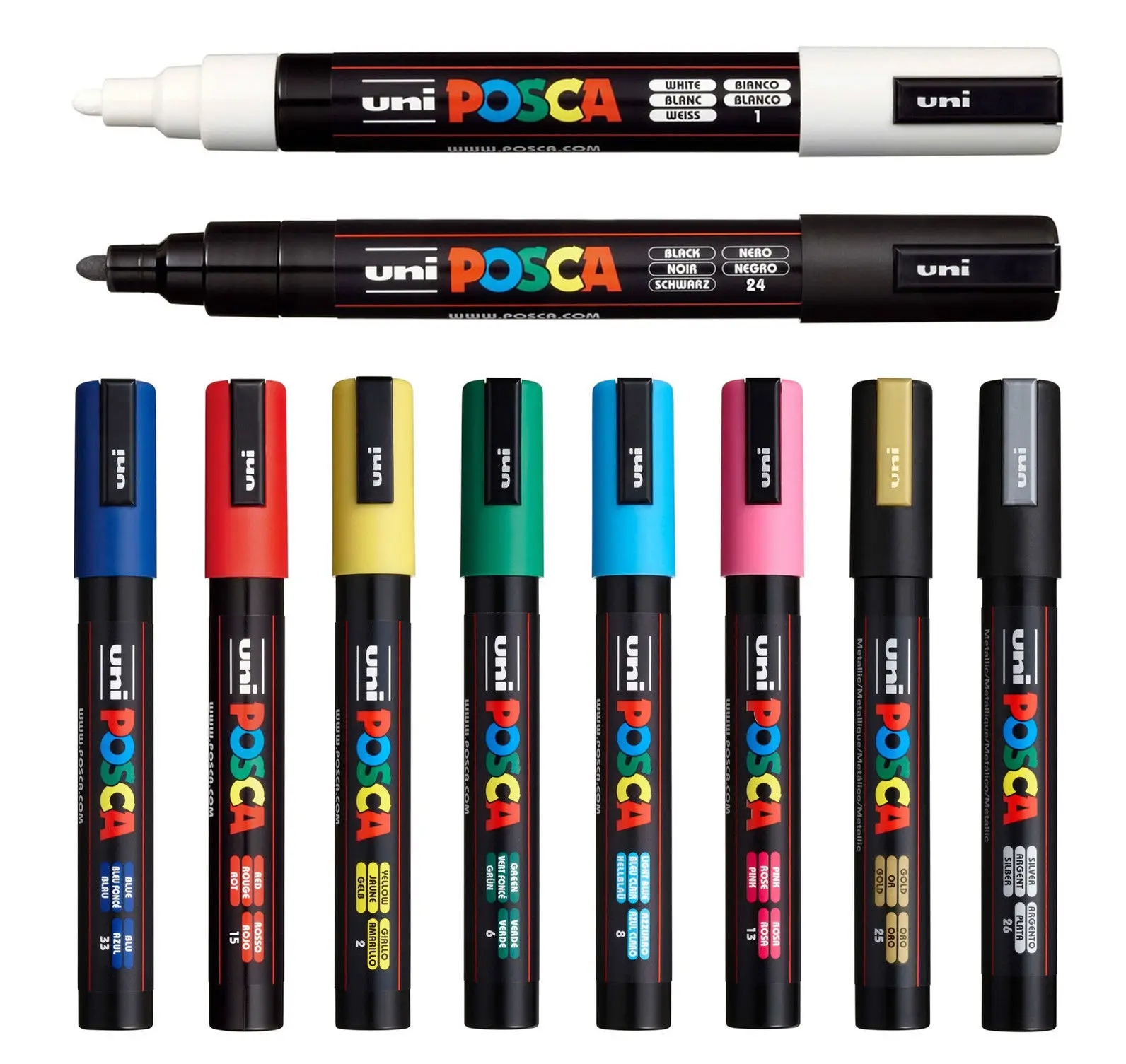 UNI POSCA בטוש פופ פוסטר פרסום גרפיטי עט PC-1M UNI POSCA צבע שמנונית עט