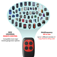 433Mhz Rf Copie Télécommande 4 Bouton Clone Transmetteur Code D'apprentissage Fixe pour Gadget Porte Garage Porte Doorhan Nice Came