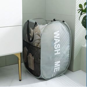 Pop-up Laundry Hamper <b>Collapsible</b> Mesh Clothes <b>Storage</b> Laundry Basket - Product Image 5