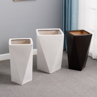 Pots de fleurs décoratifs d'intérieur pour jardin à domicile, pots en céramique bon marché, pots en céramique émaillés de grande taille