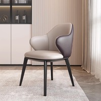 Ensemble de table en pierre frittée de luxe nordique, best-seller, avec chaises en cuir PU, mobilier de salon en pierre pour la maison, l'hôtel et la cuisine