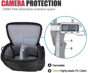 BSCI OEM usine ODM personnalisé unique épaule bandoulière <span class=keywords><strong>Compact</strong></span> étanche sac <span class=keywords><strong>pour</strong></span> <span class=keywords><strong>appareil</strong></span> <span class=keywords><strong>photo</strong></span> étui Compatible <span class=keywords><strong>pour</strong></span> objectifs Canon Sony - Product Image 3