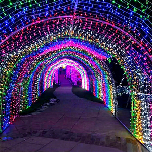Commercial LED Tunnel Motif Light Waterproof IP65 Outdoor Christmas Holiday Display - Product Image 4