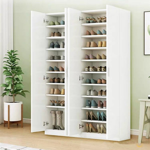 Zapatero <span class=keywords><strong>de</strong></span> Madera para Balcón, <span class=keywords><strong>Entrada</strong></span> del Hogar, Gran Capacidad, Mueble <span class=keywords><strong>de</strong></span> Almacenamiento para Zapatos - Product Image 5