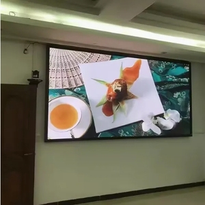 หน้าจอแสดงผล LED ดิจิทัล 1920x1080 สำหรับติดผนังภายในอาคาร แสดงผลกราฟิกโฆษณา อัตราส่วนภาพแบบไม่สัมผัส สำหรับภาพถ่ายและสื่อต่างๆ - Product Image 1