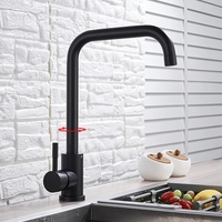 Robinet de cuisine en acier inoxydable 304 de qualité supérieure, mitigeur chaud/froid à poignée unique, rotation à 360° °   Robinet pivotant certifié CE OEM