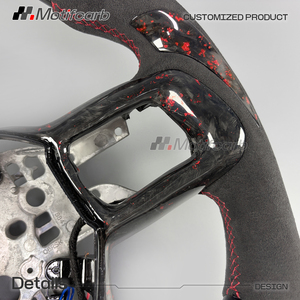 พวงมาลัยอัจฉริยะคาร์บอนไฟเบอร์สีแดง สำหรับฟอร์ด มัสแตง เจเนอเรชั่นที่ 7 S650 ปี 2024-2026 รุ่นดาร์คฮอร์ส GT GTD เชลบี้ คูเป้ - Product Image 4