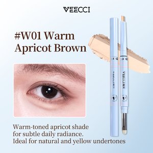 VEECCI Stylo pour les yeux double embout, effet naturel longue tenue, pour un maquillage des yeux soigné et durable - Product Image 2