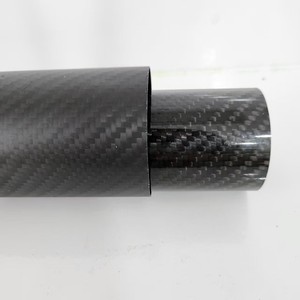 Tube en Fiber de carbone haute résistance Robotique industrielle aérospatiale Utilisation Applications sportives légères Épaisseur personnalisée Personnalisable - Product Image 3