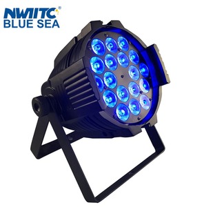 Precio de Fábrica Mini Foco LED Par Can 6 en 1 RGBWA UV de 18x18W de Alta Intensidad con Variedad de Colores para Escenarios, Hoteles, Bares, Bodas y DJ - Product Image 2