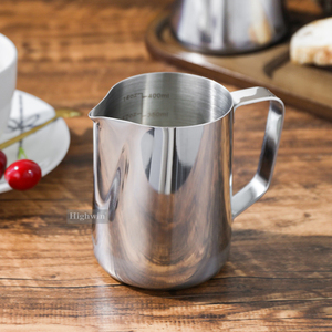HIGHWIN Pichet <span class=keywords><strong>à</strong></span> la vapeur Cappuccino Café <span class=keywords><strong>Mousseur</strong></span> <span class=keywords><strong>à</strong></span> <span class=keywords><strong>lait</strong></span> Tasse <span class=keywords><strong>Barista</strong></span> Pichet <span class=keywords><strong>à</strong></span> <span class=keywords><strong>lait</strong></span> Tasse - Product Image 3