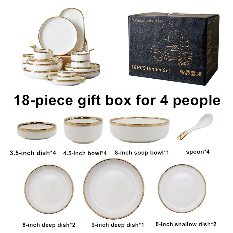 Set da 18 pezzi per 4 persone