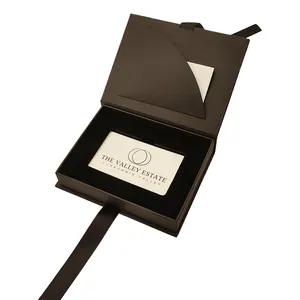 Caixa de papel VIP para Embalagem de Cartão VIP Caixa de Presente de Luxo VIP para Membro Negro personalizado