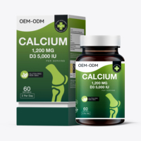 Wrightlife OEM/ODM – Capsules Molles de Calcium 1200MG et Vitamine D3 5000UI – Calcium Osseux – Soutien Immunitaire Naturel pour Adultes