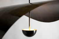 Lustre LED en laiton sculptural minimaliste moderne italien pour salle à manger, salon, chambre, villa, escalier