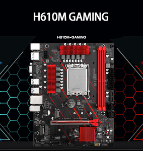 Carte mère JGINYUE H610M LGA 1700 compatible avec les processeurs Core I3/i5/i7/i9 de 12e et 13e génération, mémoire DDR4 double canal, H610M-GAMING JGINYUE H6 - Product Image 6