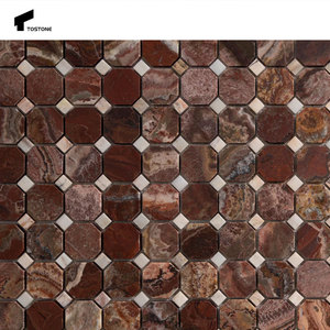 Tostone popolare naturale Emperador in <span class=keywords><strong>marmo</strong></span> lucido scuro mattonelle di mosaico <span class=keywords><strong>per</strong></span> il moderno bagno a prezzi accessibili <span class=keywords><strong>cucina</strong></span> Design del pavimento della parete - Product Image 4