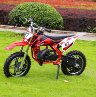 Mini Motocicleta Real de 10 Pulgadas con Ruedas Grandes, 49cc, 2 Tiempos, para Niños Pequeños, de Gasolina