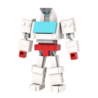 Bloques de Construcción MOOXI MOC1692, Robot Ambulancia Deformable, Juguete Educativo para Niños, Regalo DIY